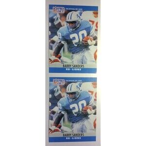 (2)1990 - NFL PRO SET - Barry Sanders - #102